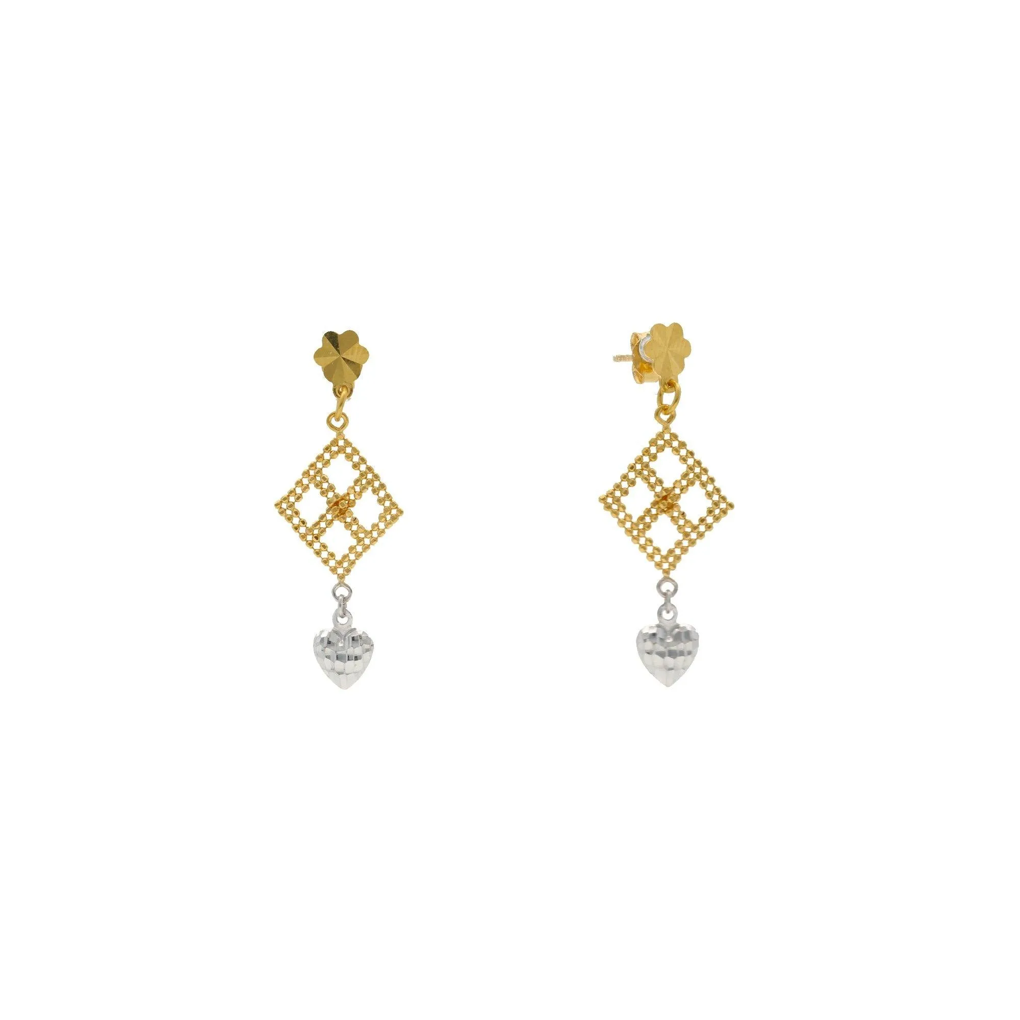 22K Yellow Gold Singapore set with Earrings