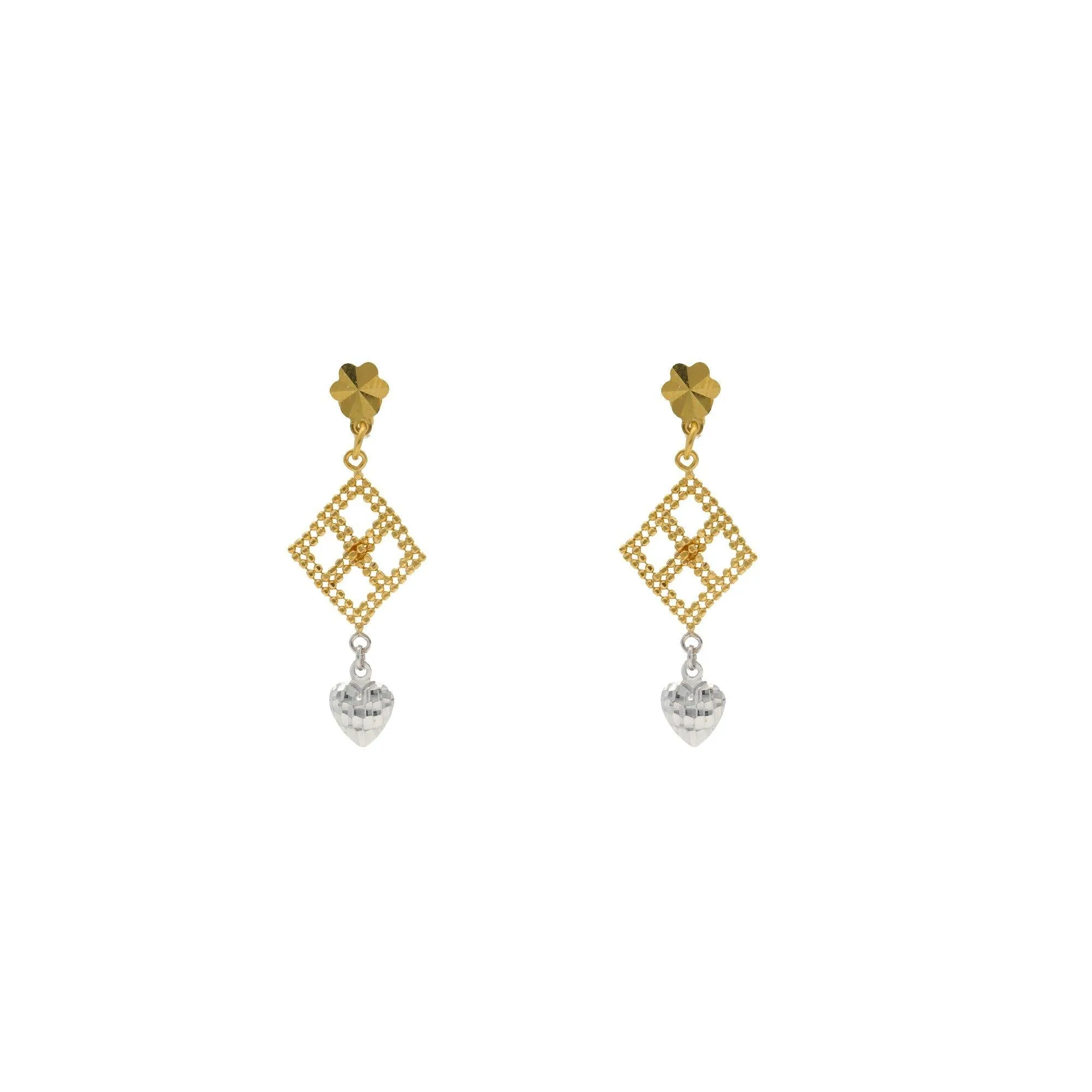 22K Yellow Gold Singapore set with Earrings