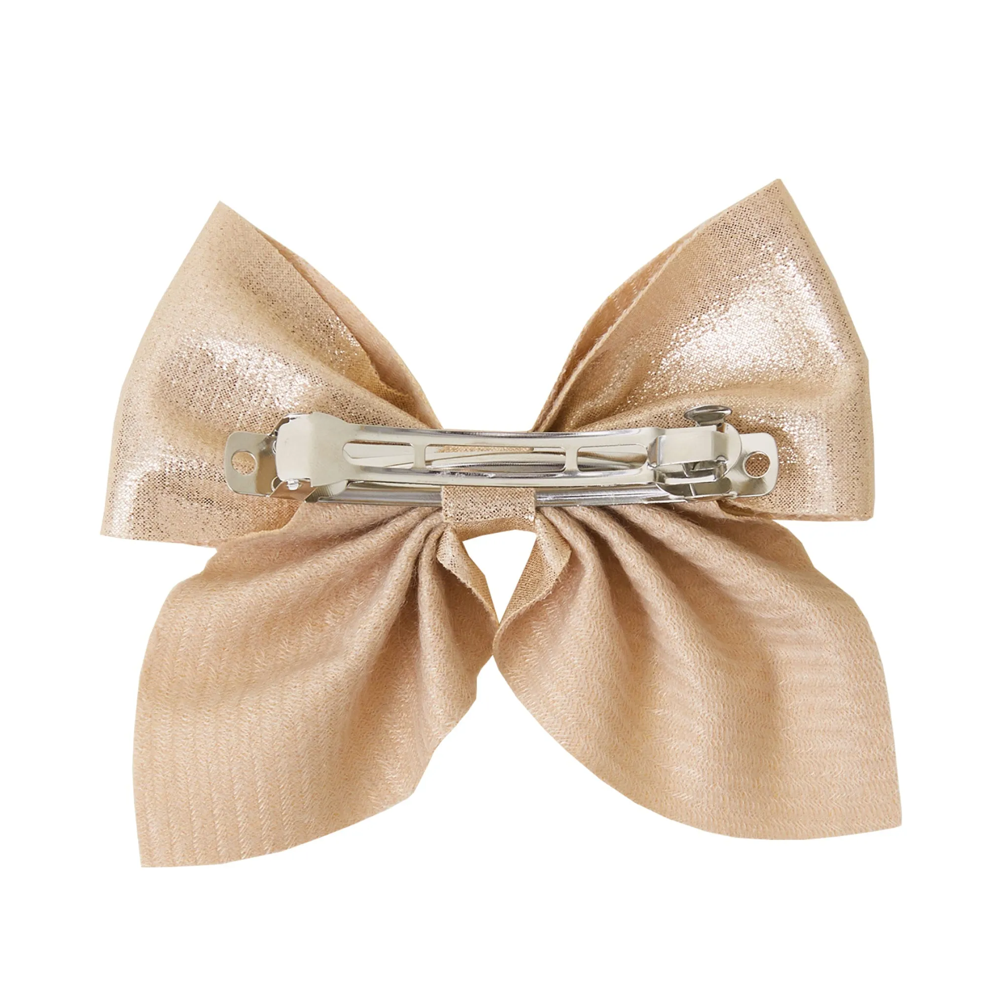 Accessorize London Gold Girls Sparkle Bow Barrette Clip