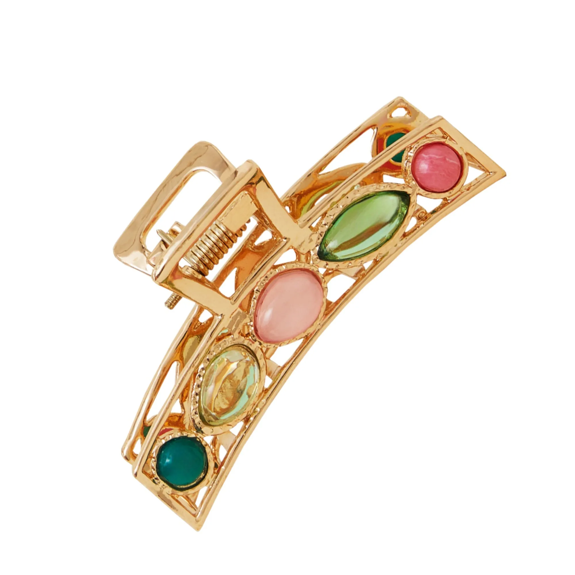 Accessorize London Women's Multi Gem Claw Clip