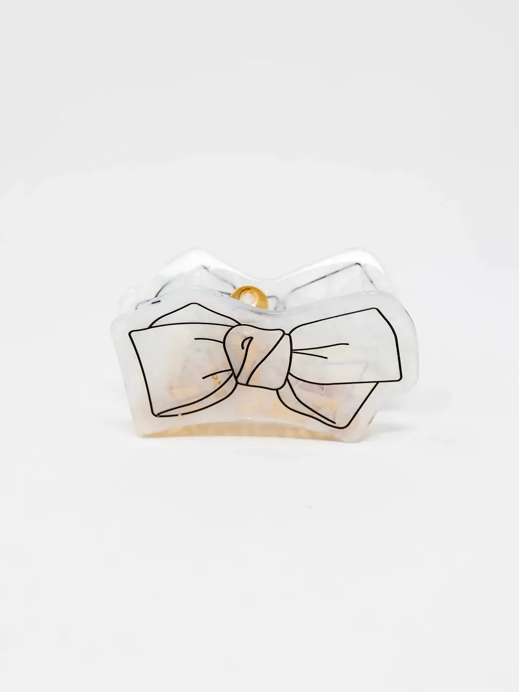 Acrylic Bow Claw Clip