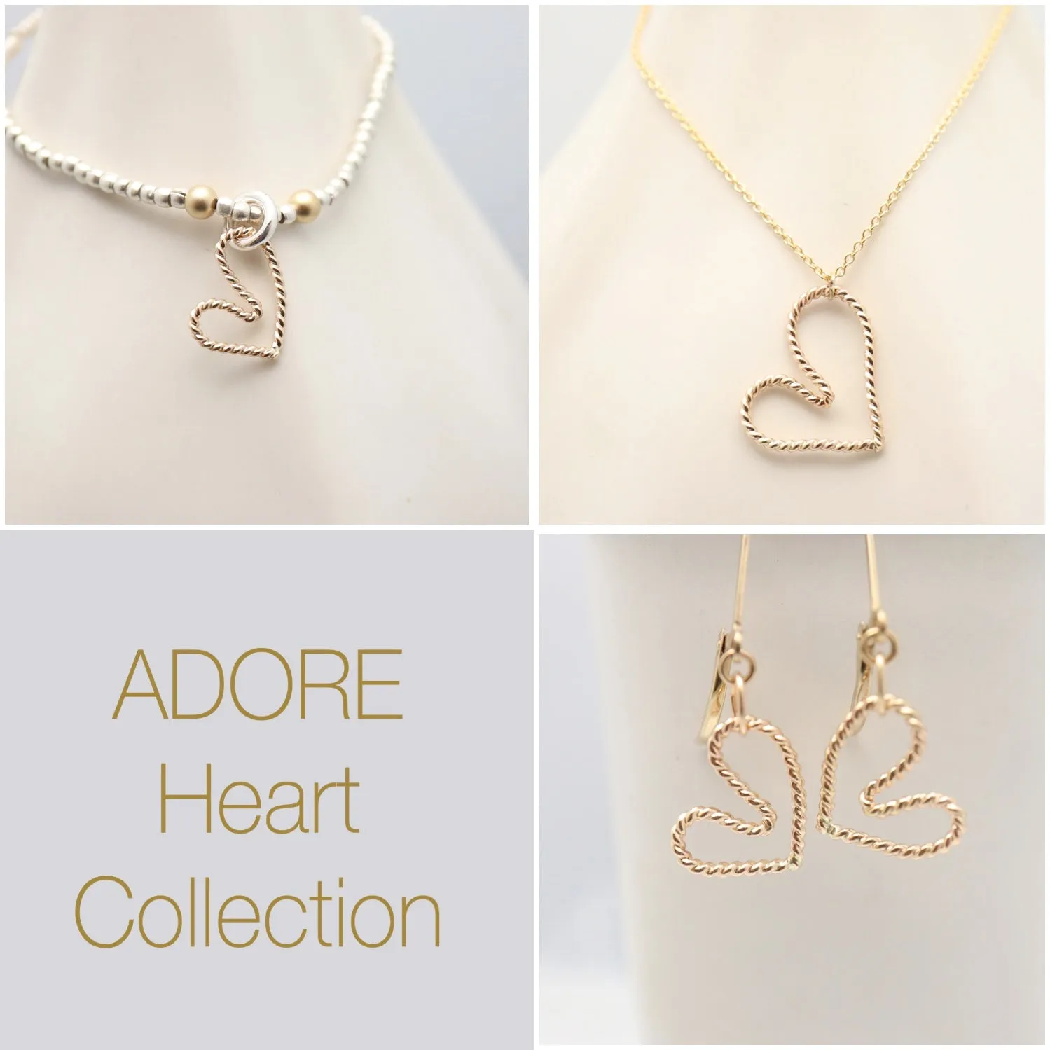 ADORE Gold Heart Earrings