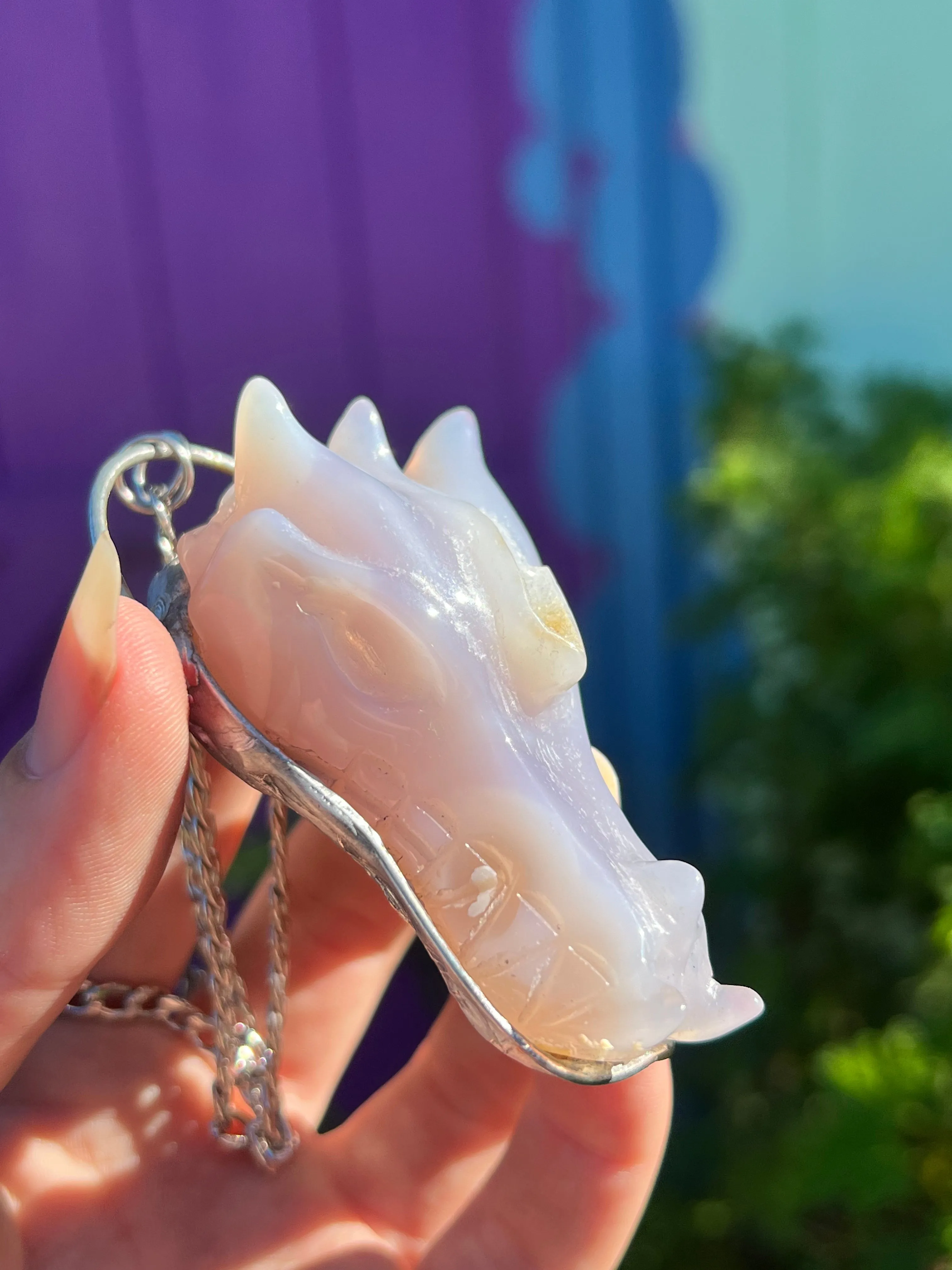 Agate Dragon Amulet