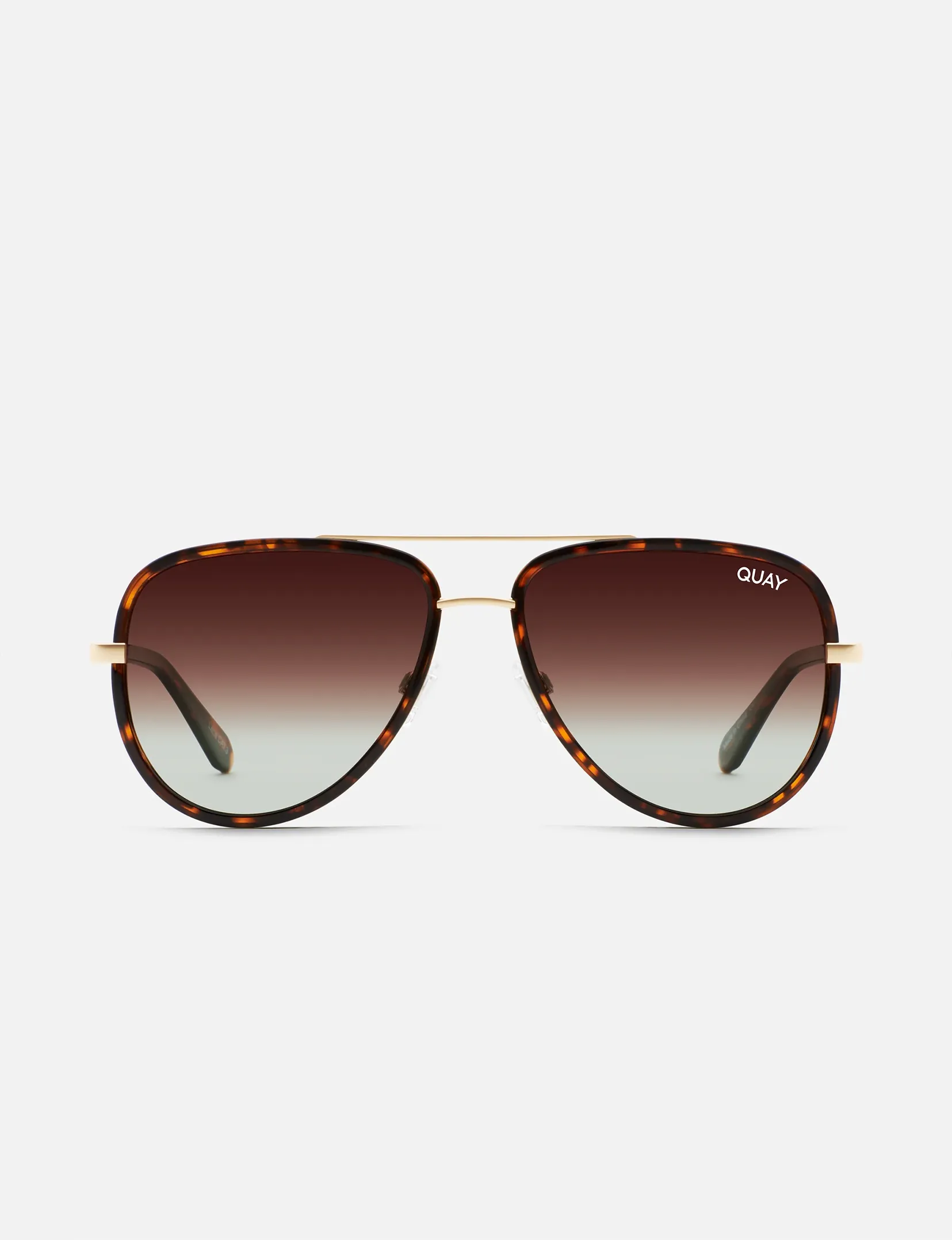 All In Mini Polarized Sunglasses, Tort/Brown Fade