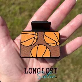 Basketball Hand Painted Small Hair Claw Clip