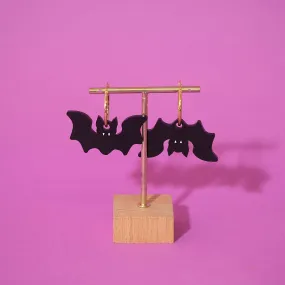 Bat Hoop Earrings