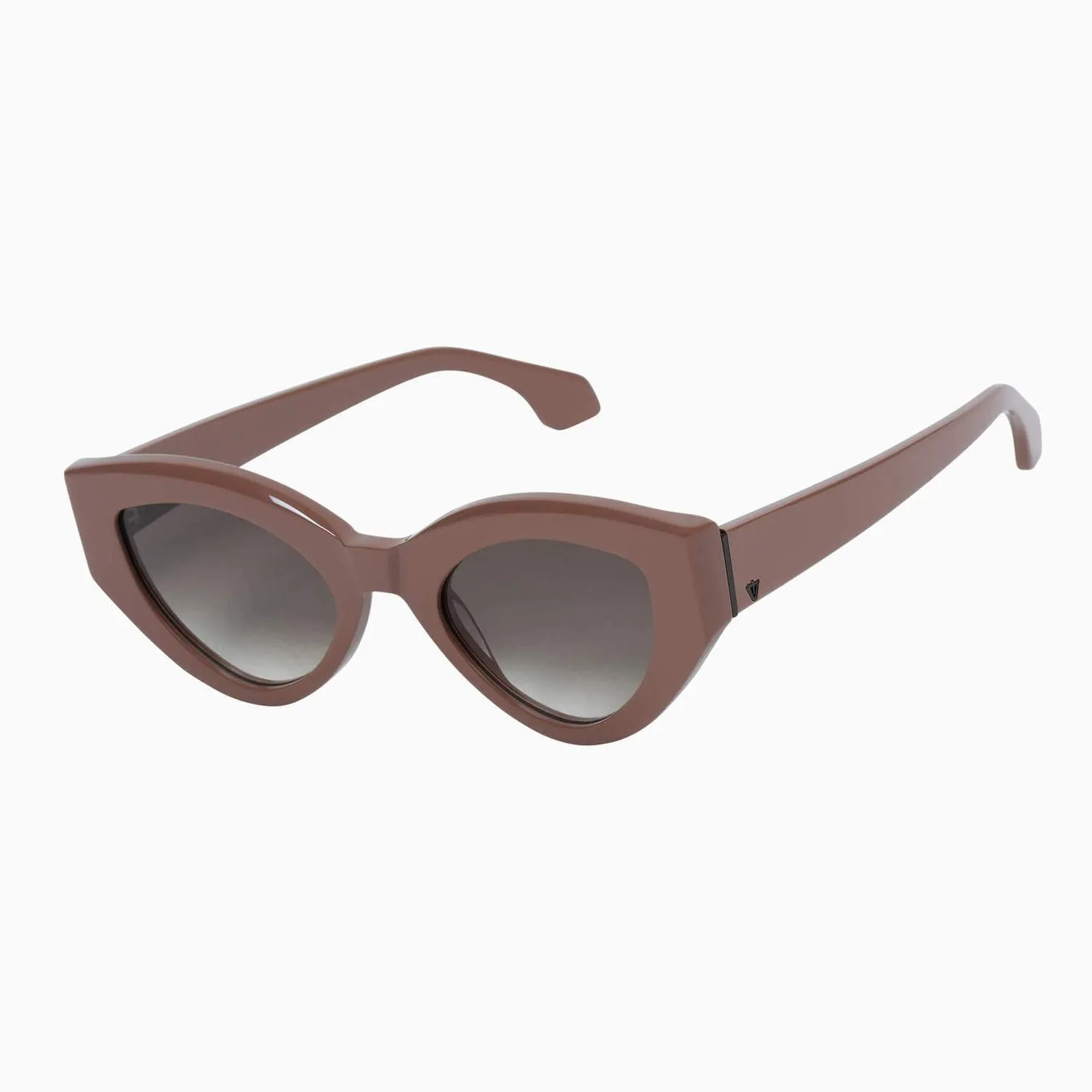 Bones  | Sunglasses - Ash Rose w. Black Metal Trim / Brown Gradient Lens | Sunglasses