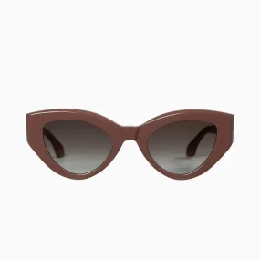 Bones  | Sunglasses - Ash Rose w. Black Metal Trim / Brown Gradient Lens | Sunglasses