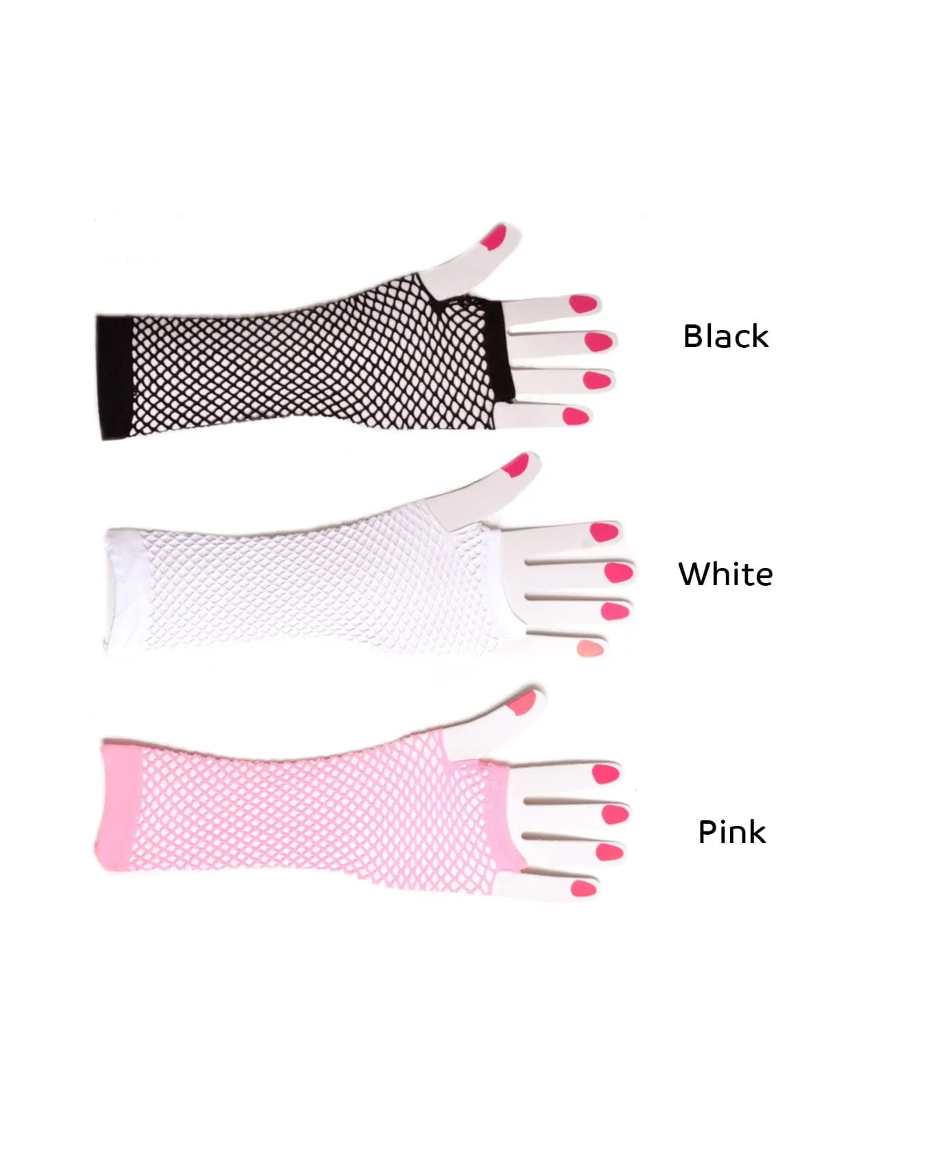 Bright Long Fishnet Gloves