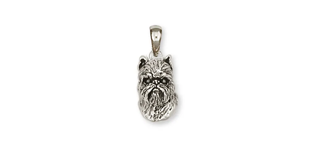 Brussels Griffon Pendant Handmade Sterling Silver Dog Jewelry GF10-P