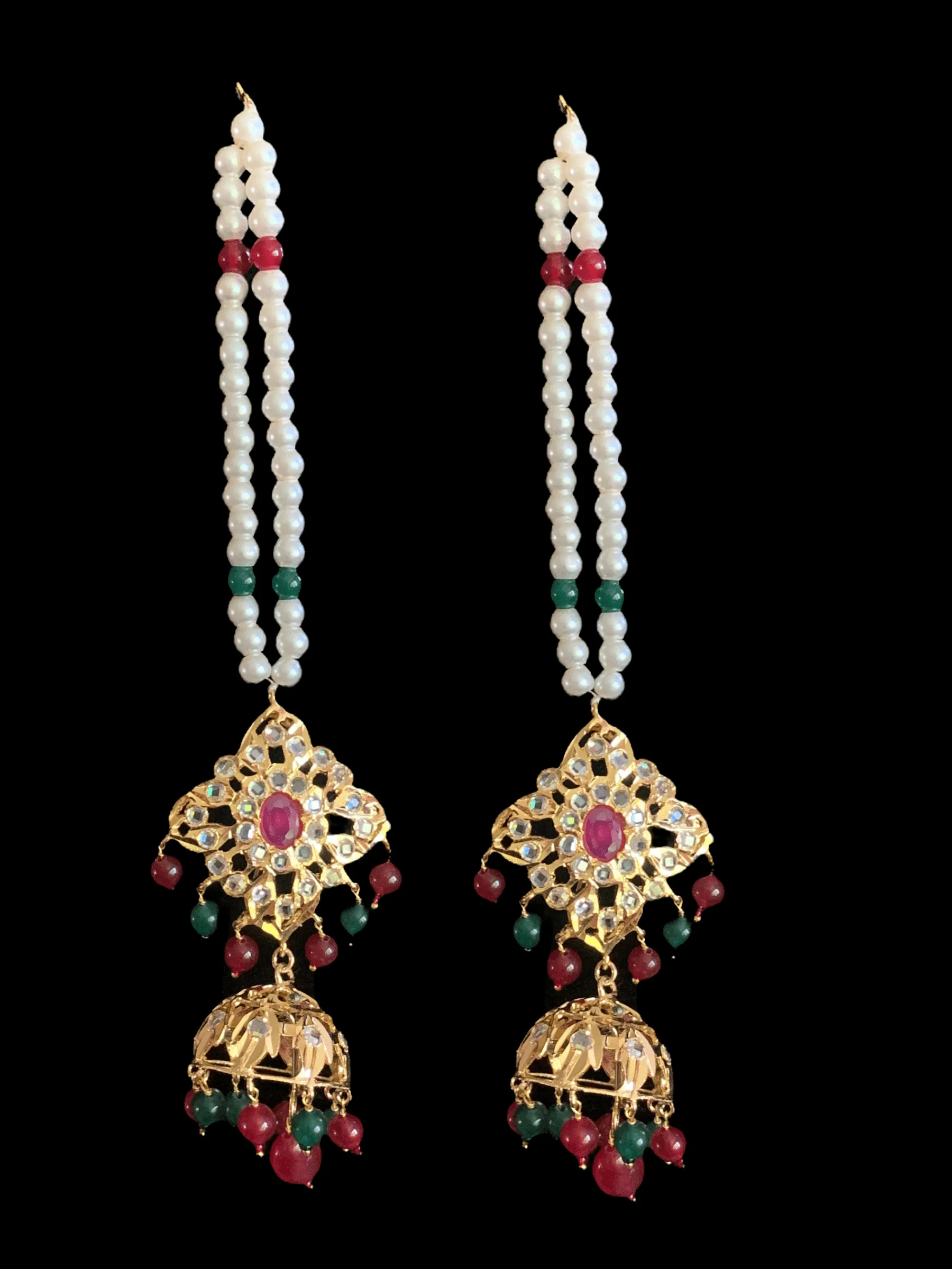 C25 Sabuhi Ruby emerald hyderabadi choker ( SHIPS IN 4 WEEKS  )