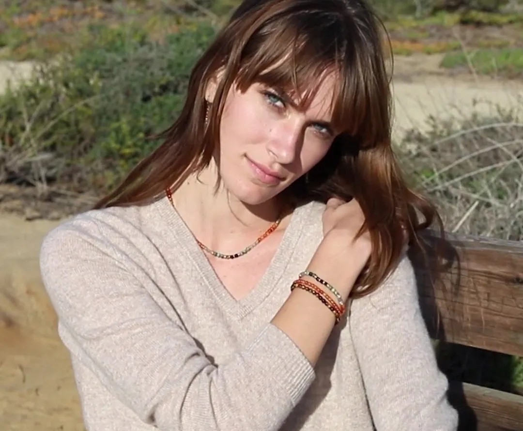 Carnelian and Amazonite Delicate Necklace