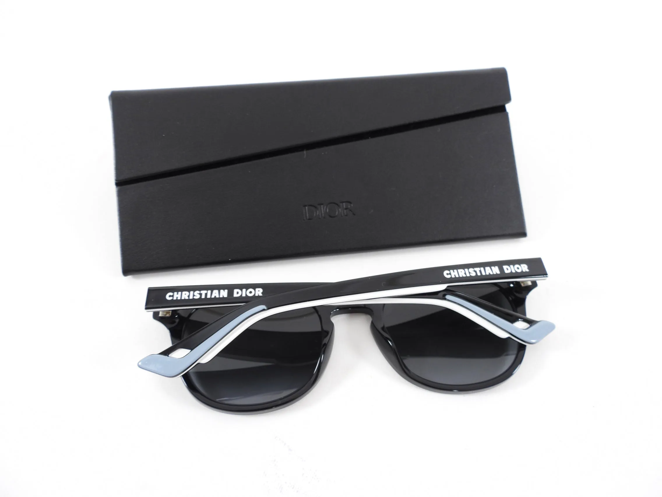 Christian Dior Black Sunglasses with Logo Arms Diorb24.2