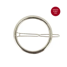 Circular Silver Hair Clip - Sample