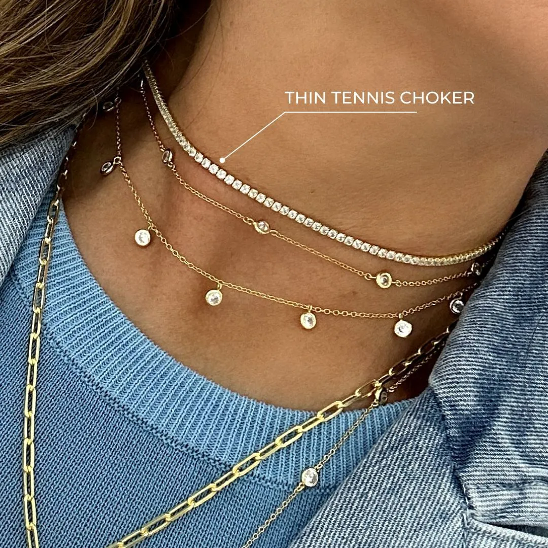 CLASSIC THIN TENNIS CHOKER