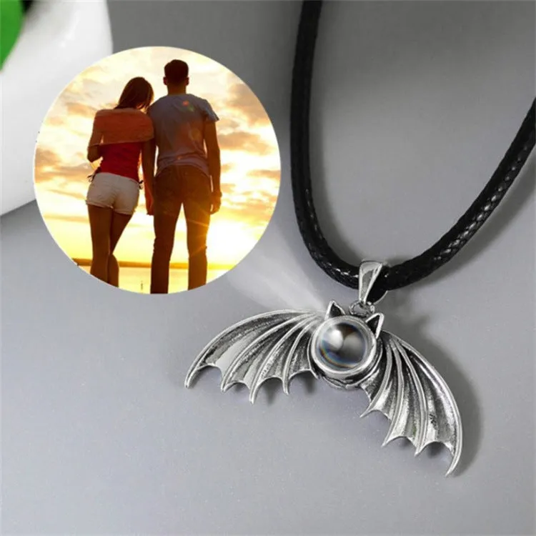 Couple's Angel Demon Necklace with Picture Inside