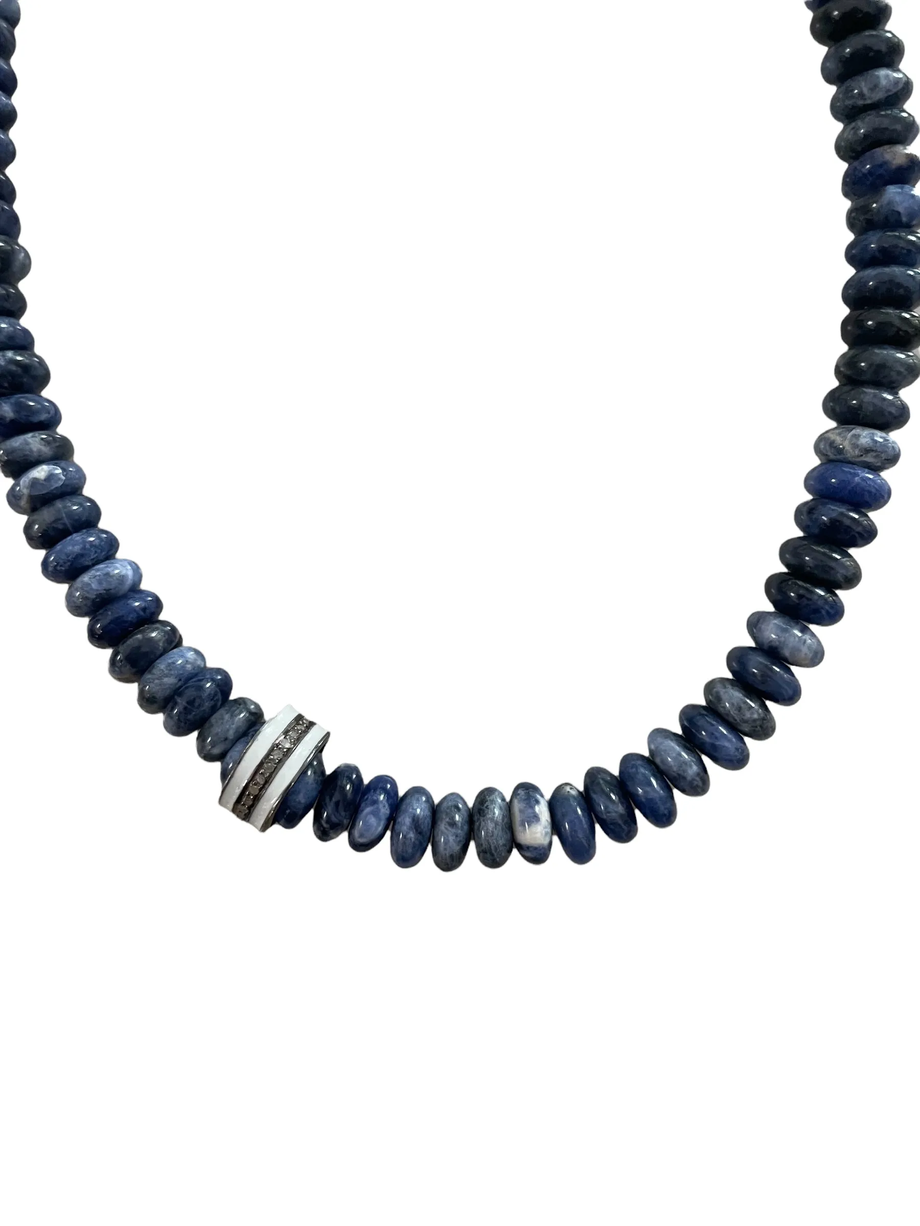 Denim Sodalite Candy Necklace