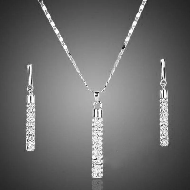 Diamond-Studded Cylindrical Rod Set