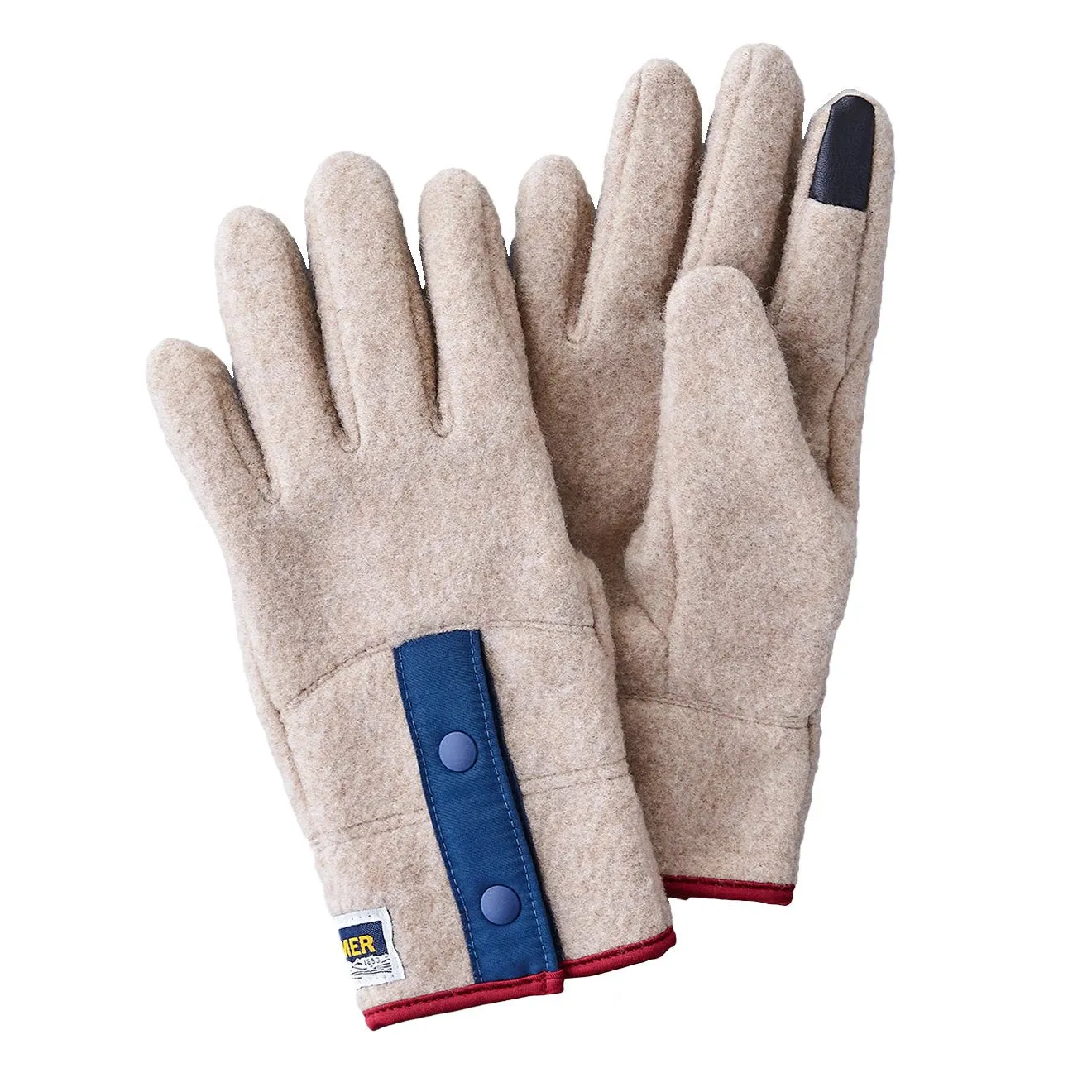 Elmer Gloves Recycled Wool Fleece Glove Camel