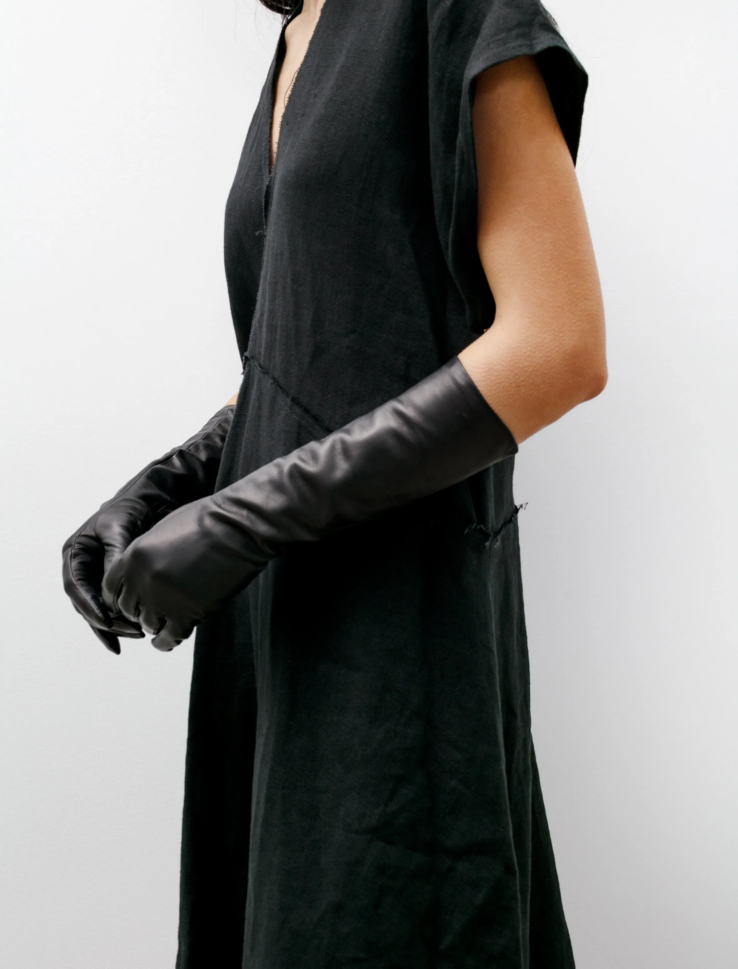 Essentials Long Gloves Black