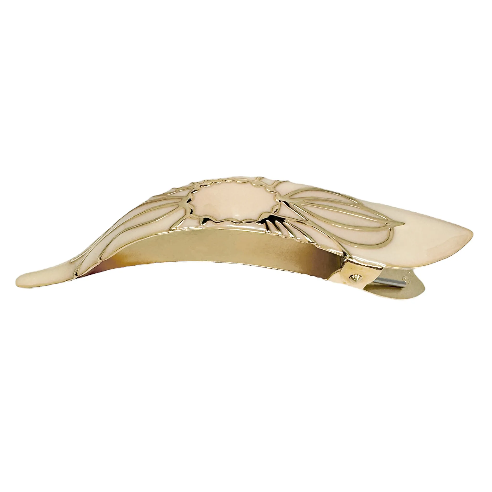 Ficcare Maximas Hair Clip In Lotus Silky and Jewel Ivory And Gold