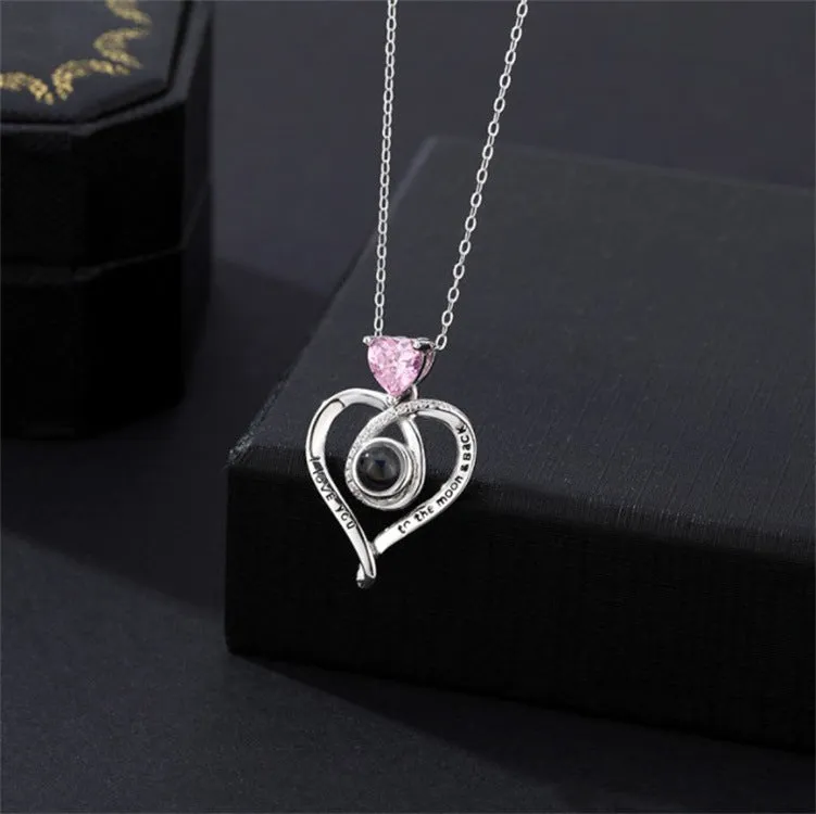 Full of love Heart Shaped Necklace with Picture Inside