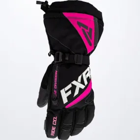 FXR Women's Fusion Glove Black/Fuchsia