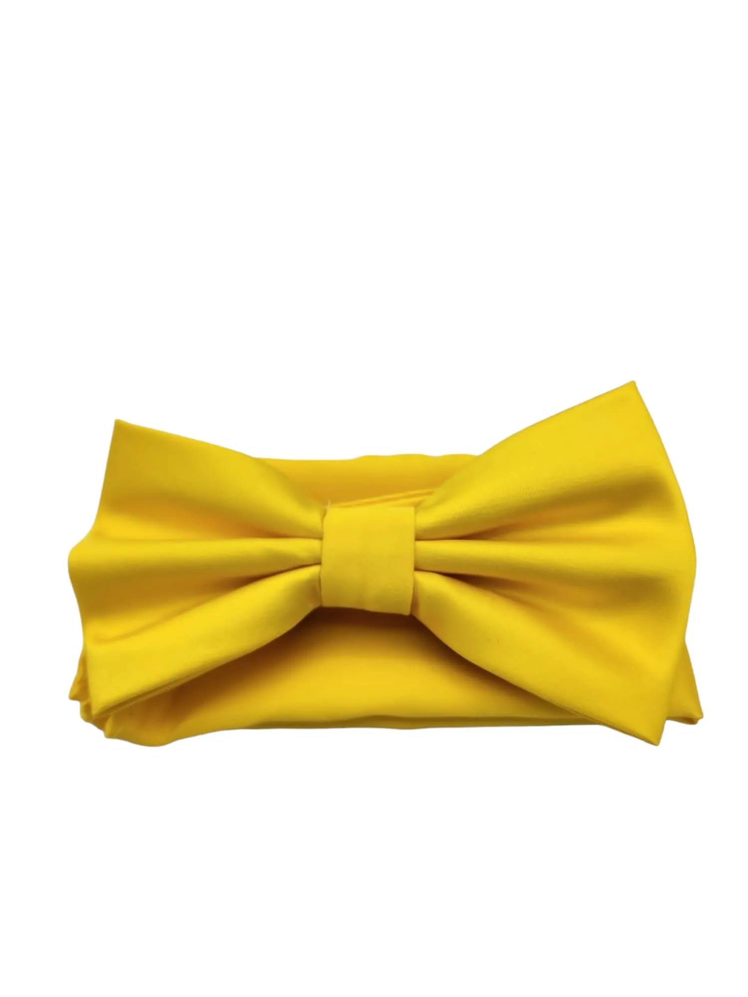 Giovanni Testi Classic Yellow Bow Tie with Hanky BT100-J