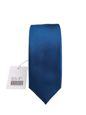 Giovanni Testi Teal Blue Slim Tie with Hanky 3000-KK