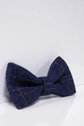 HARRY – Indigo Tweed Check Bow Tie