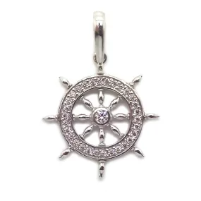 Helm Steering wheel Pendant Sterling Silver 925