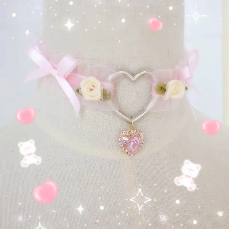 JAPANESE CUTE HEART CHOKER BY13017