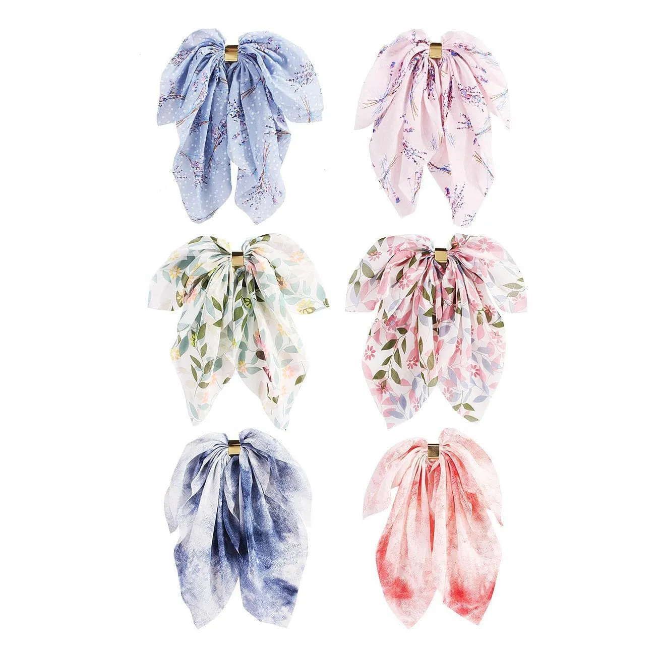 Lucy Silk Hair Bow Clip