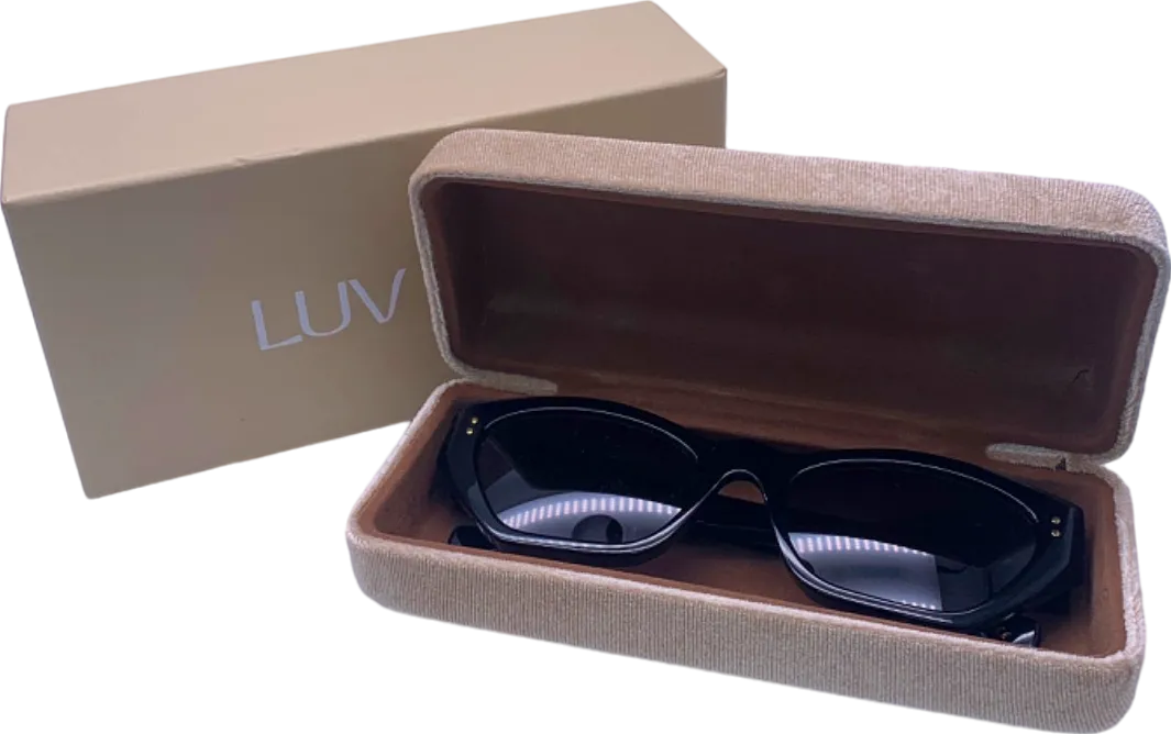 Luv Lou Black Cat-Eye Sunglasses