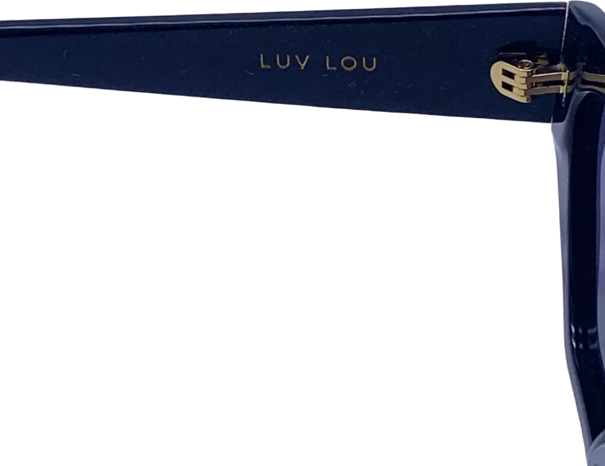 Luv Lou Black Cat-Eye Sunglasses