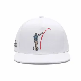 Mad Slicer White SnapBack Golf Hat - Flat Brim