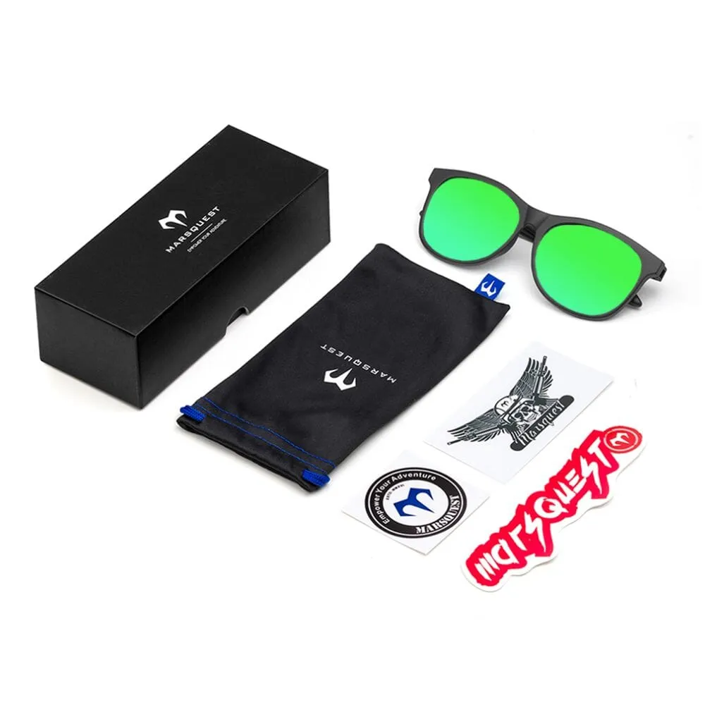 Marsquest Momentum Sunglasses - Carbon Black & Neon Green