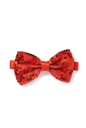 Men's Sequin Bow Tie - Red