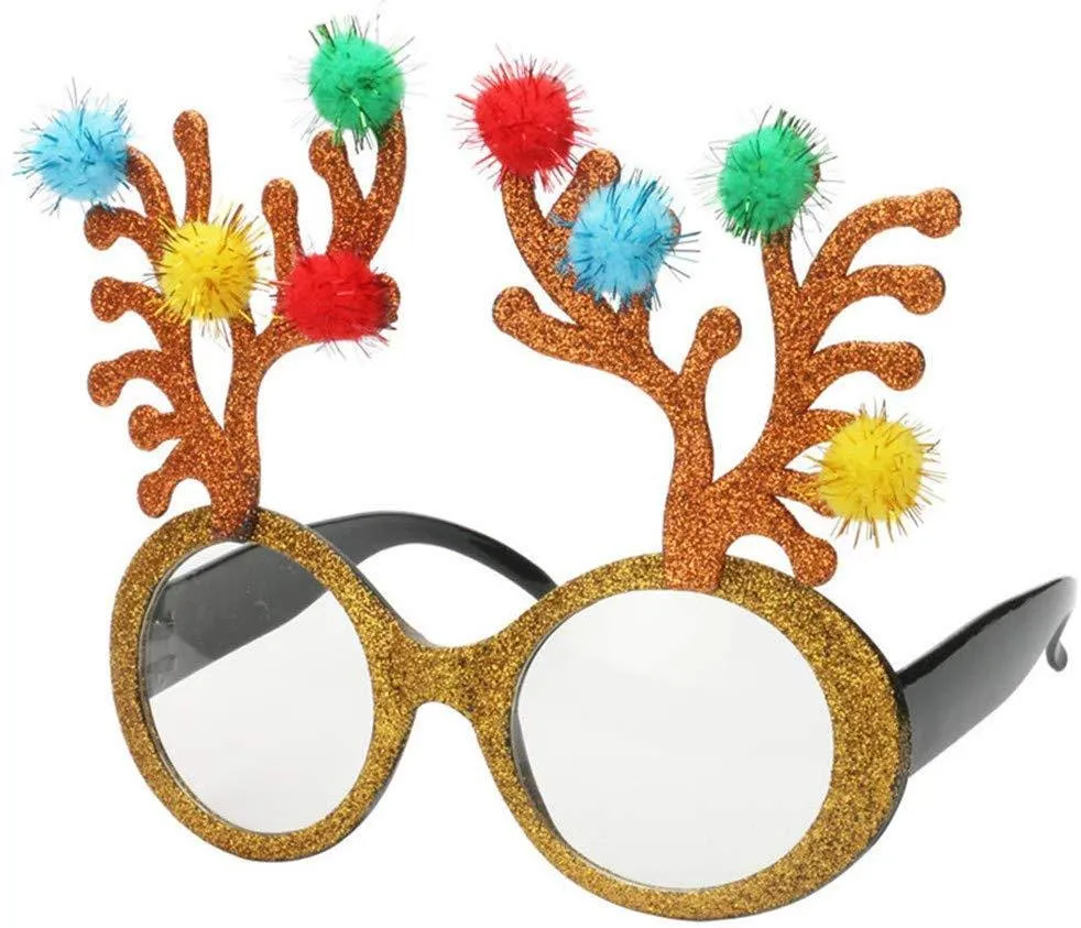 New Beautiful Reindeer Sunglasses for Christmas Decoration