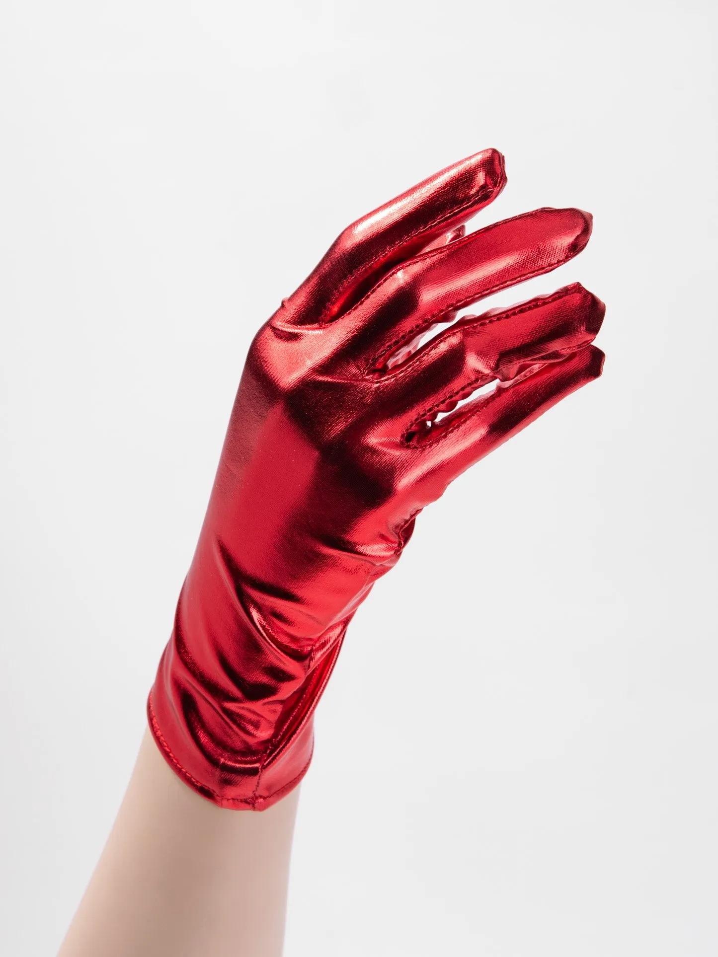 Nova Wrist Length Metallic Gloves