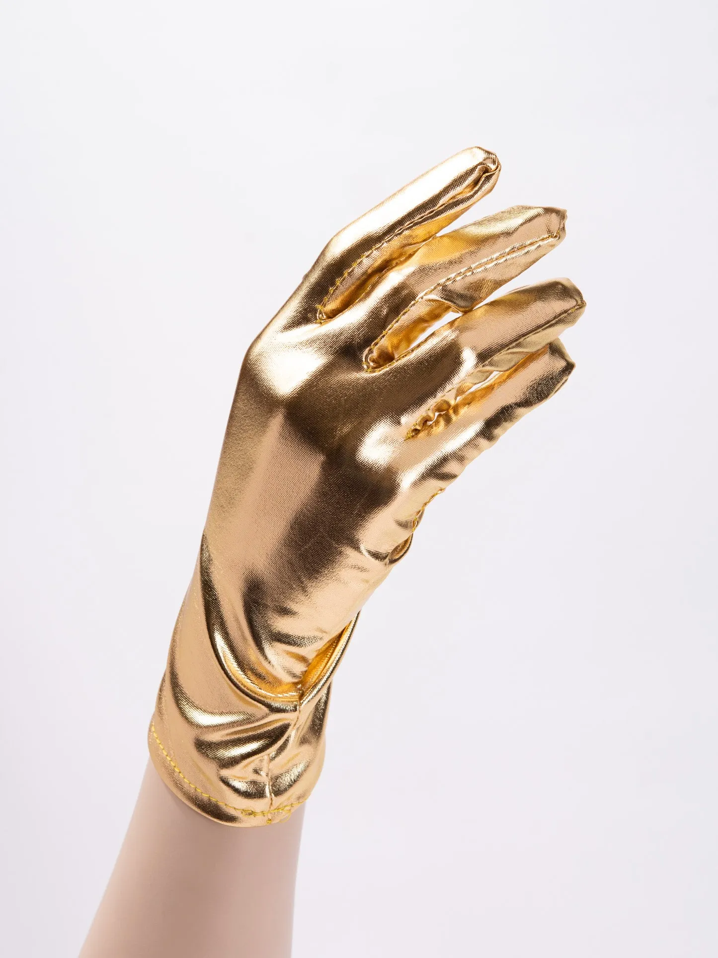 Nova Wrist Length Metallic Gloves