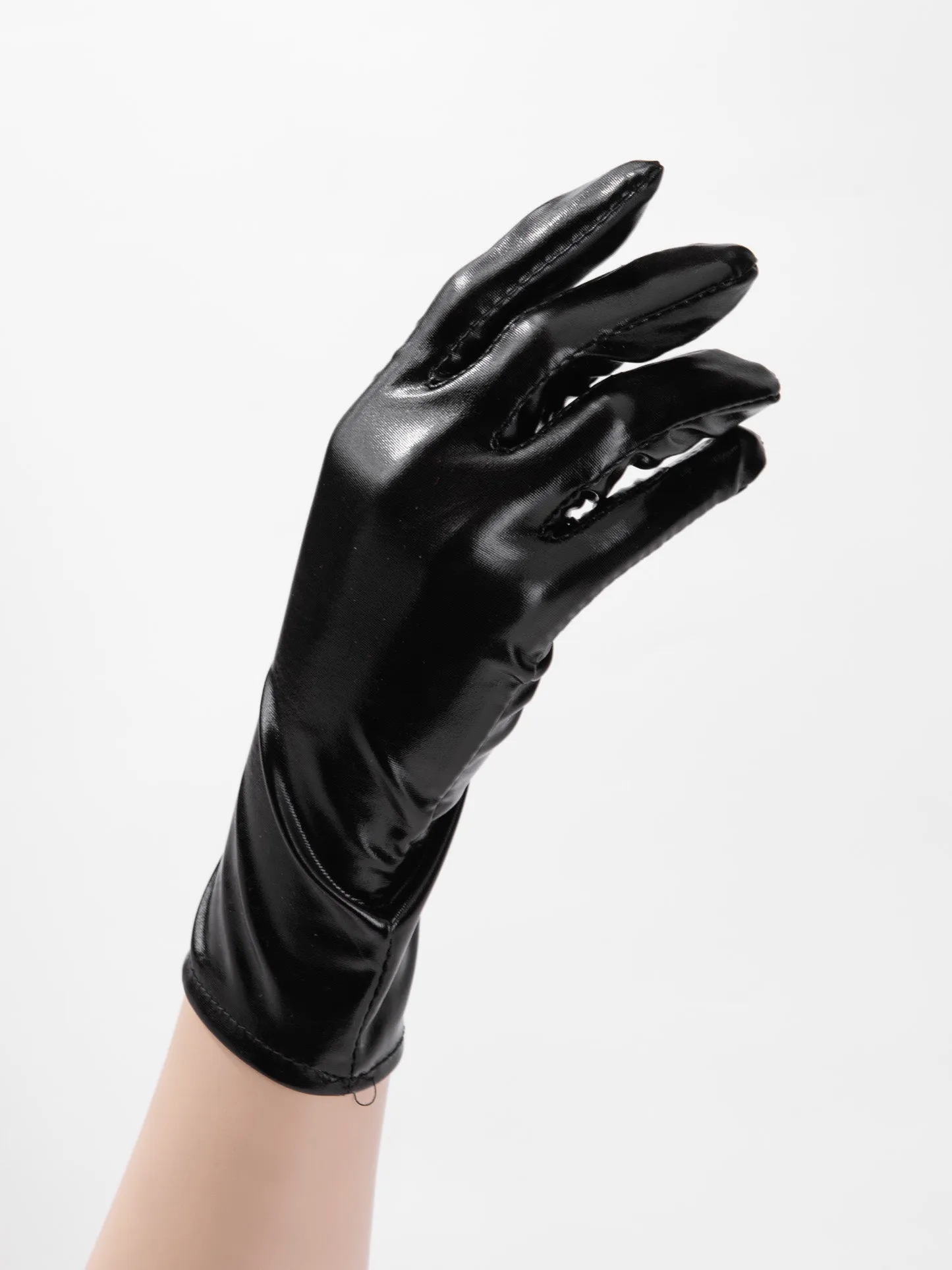 Nova Wrist Length Metallic Gloves