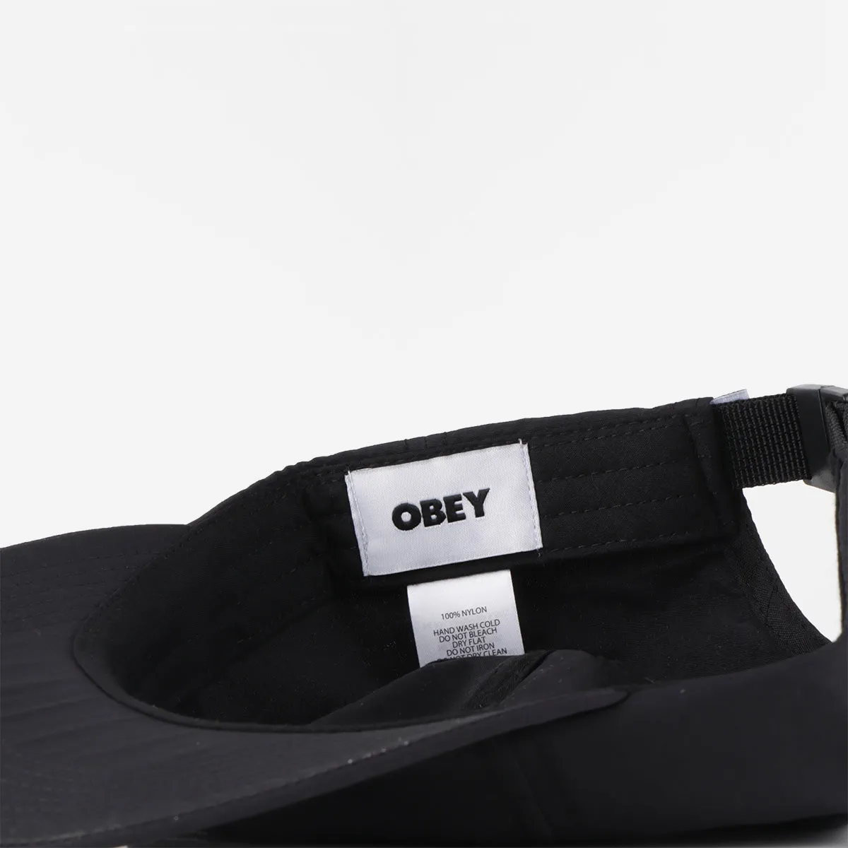 OBEY Lowercase Nylon 6 Panel Strapback Cap