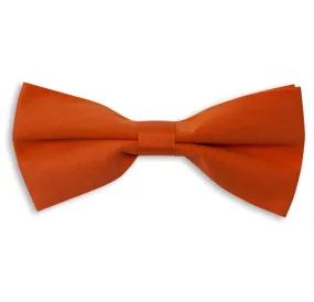 Orange Plain Skinny Bow Tie