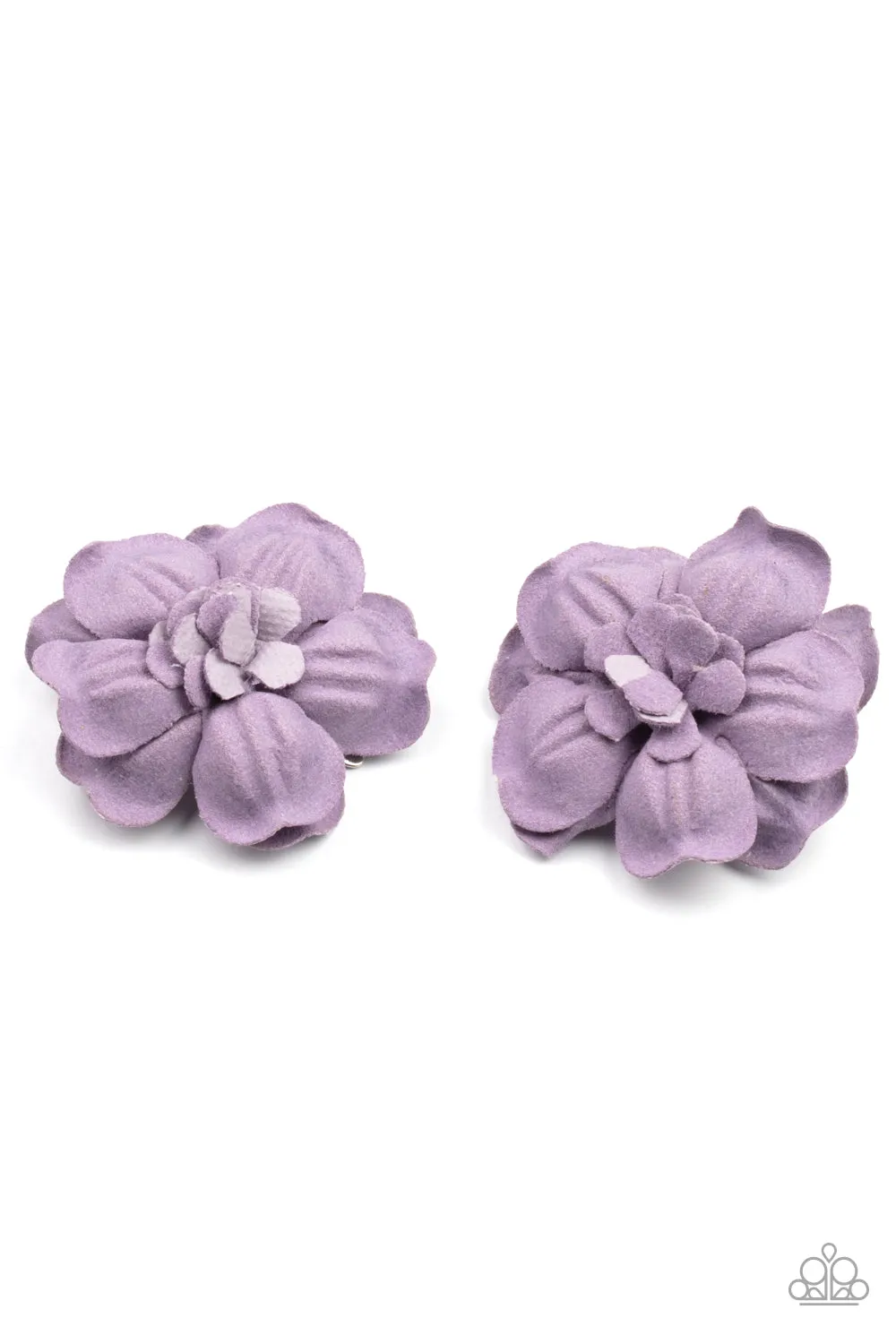 Paparazzi Hair Clip ~ Happy-GROW-Lucky - Purple Hair Accessories