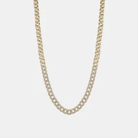 Partial Diamond Miami Cuban Link Choker