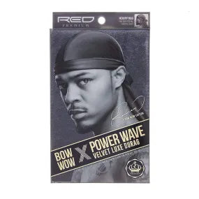 RED BY KISS | Bow Wow X Power Wave Velvet Luxe Durag Chacoal Grey