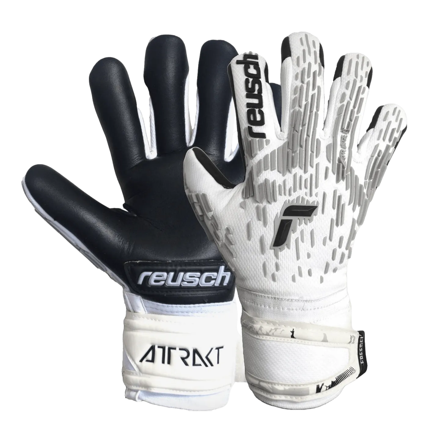 Reusch Attrakt Freegel Silver Finger Support Goalkeeper Gloves