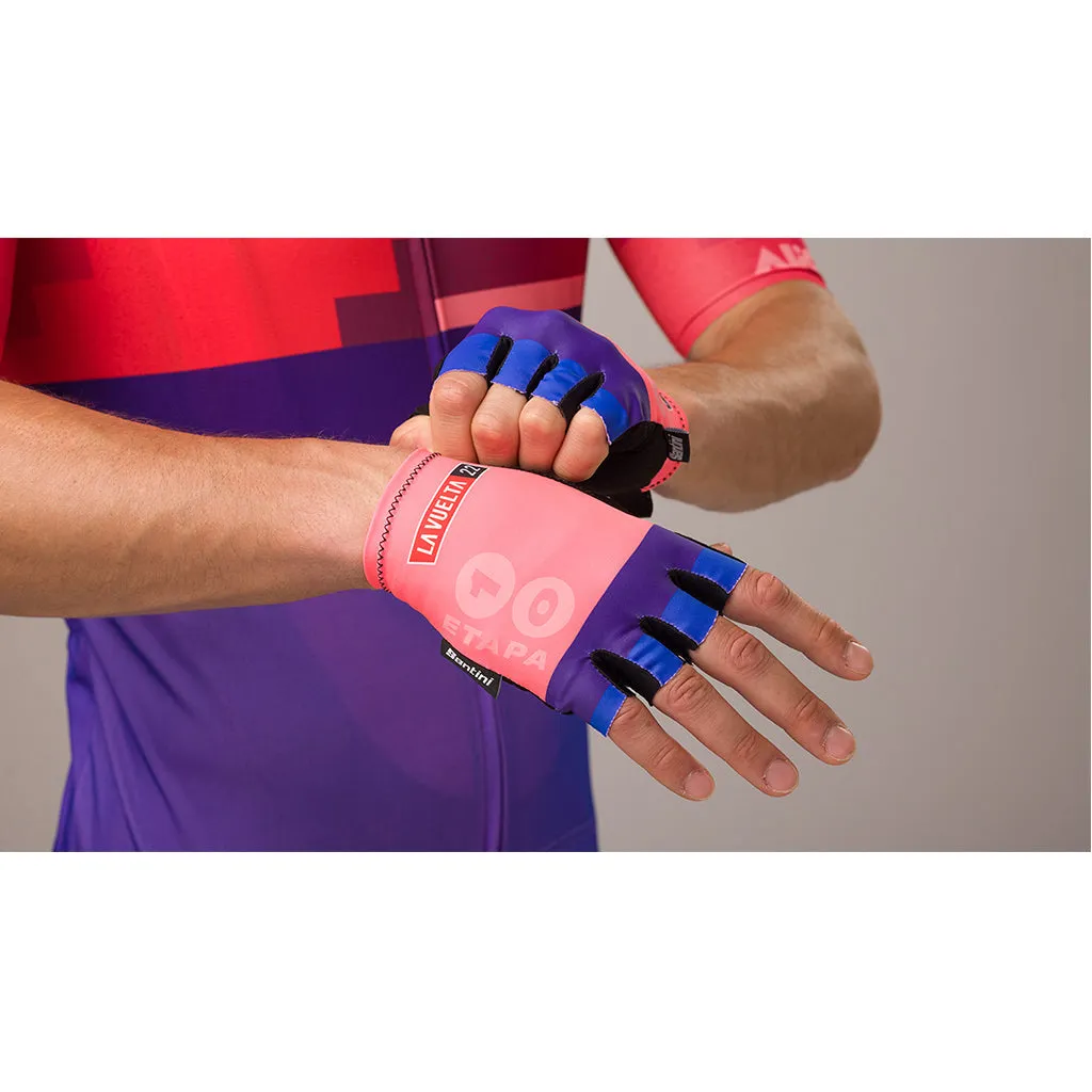 Santini La Vuelta Alicante Gloves - Print