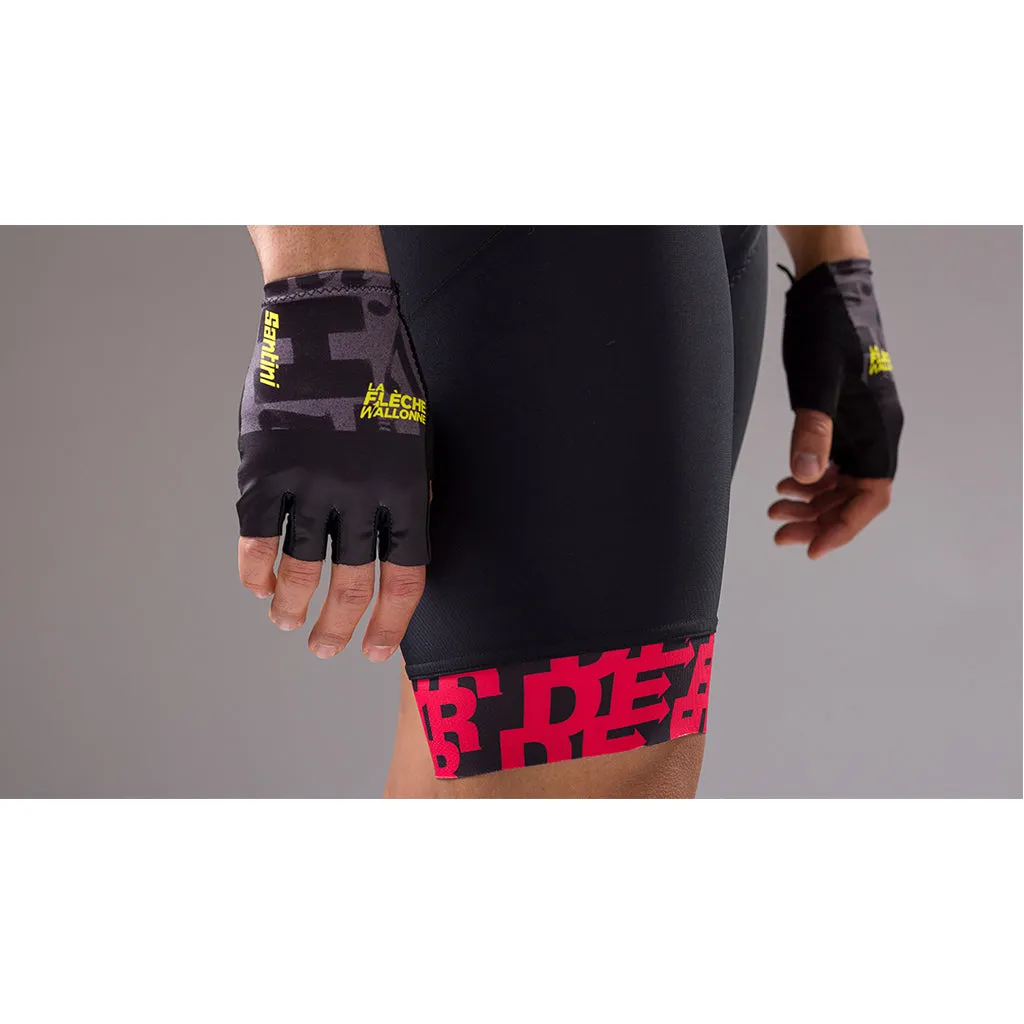 Santini TDF Mur De Huy Gloves - Print